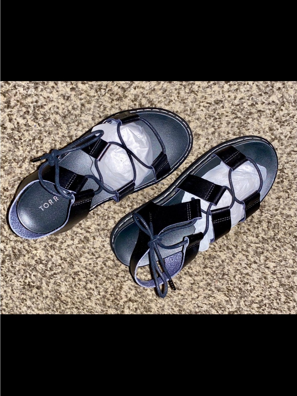 Torrid Women's Black Strappy Platform Sandals - Picture 4 of 4
